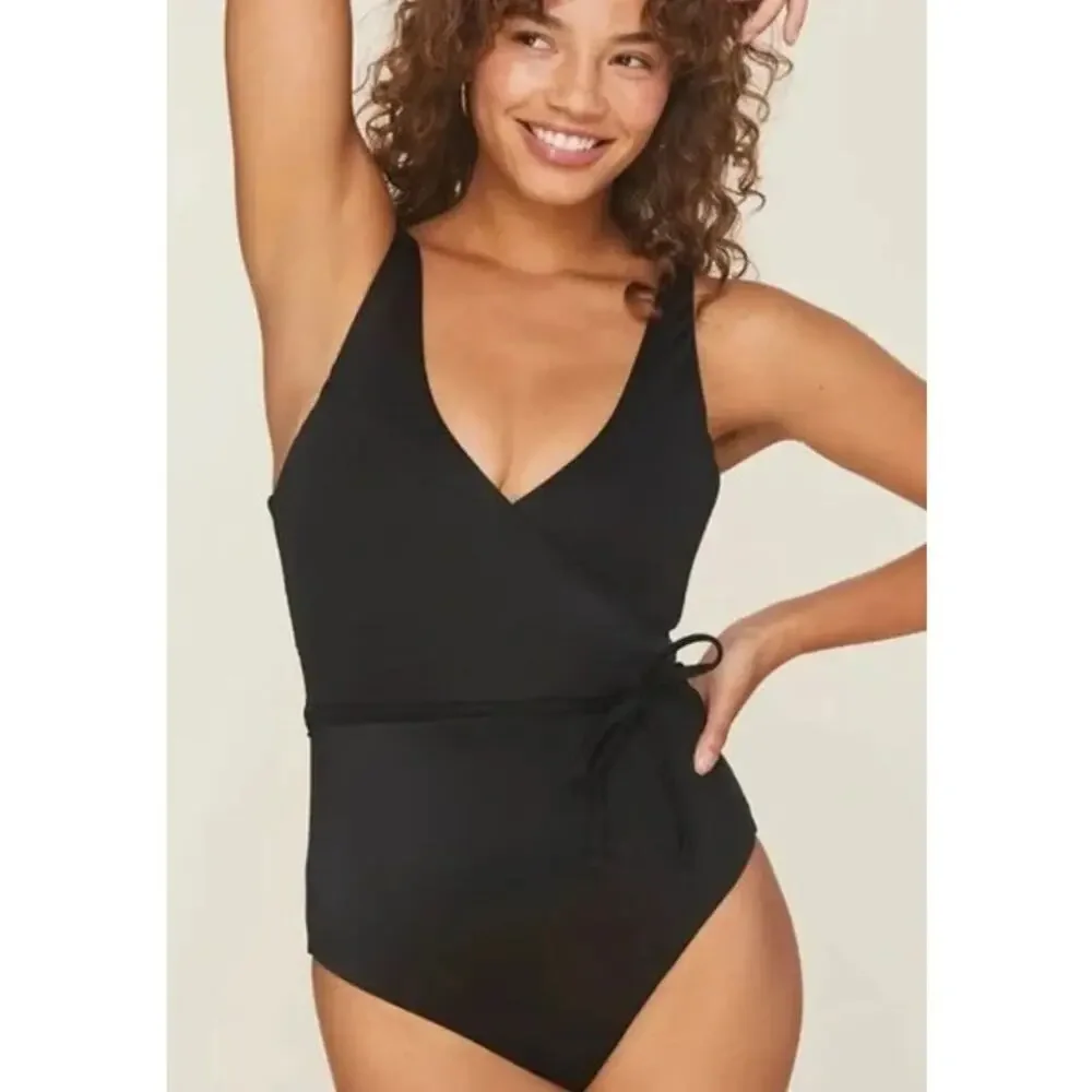 Andie The Belmar One Piece Swimsuit In Black L NWT